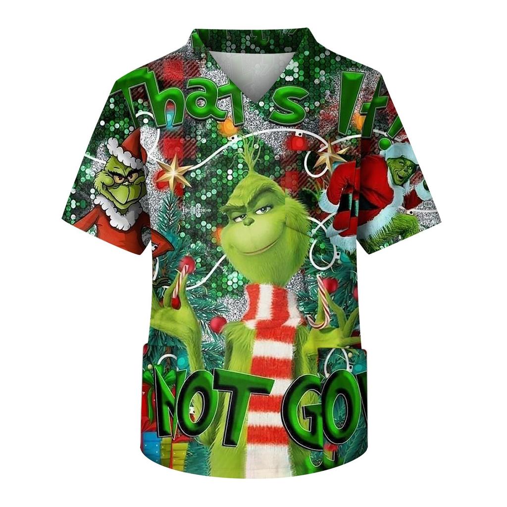 Męska koszulka Carer z krótkim rękawem, dekoltem w serek i kieszenią na piersi