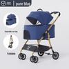 Lightweight Foldable Pet Stroller for Small Dogs & Cats