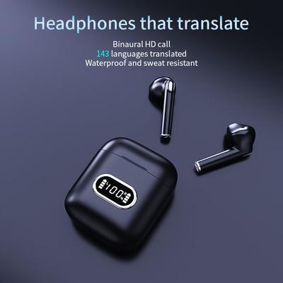 AI Intelligent voiceTranslation Earphones In Real Time Online Translator 143Language Noise Reduction In Ear Translation EarBurds