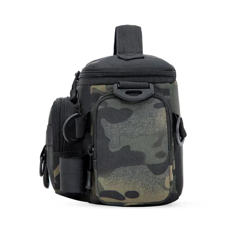 Multi-pocket Thickened Fishing Gear Shoulder Bag Portable Fishing Rod Holder Bait Line Box Storage Outdoor Sports Bag Angling