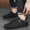 Fashion New Casual Shoes Men Sneakers Outdoor Leather Shoes Walking Shoes Loafers Comfortable Male Footwear Tenis Hombres Black White