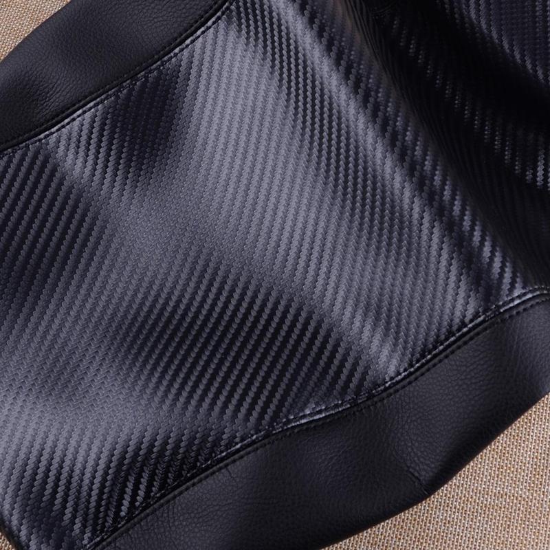 Car Center Console Armrest Box Pad Cover PU fit for Dodge Durango 2011 2012 2013 2014 2015 2016- Carbon Fiber Style Black