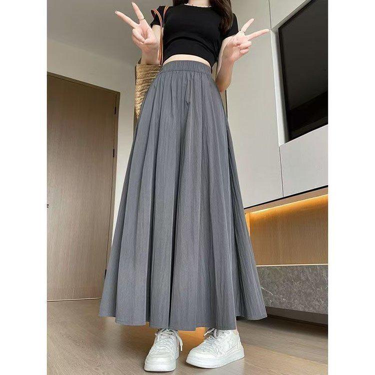 

Spring/Summer 2026 Yamamoto Women’s Loose-Fit Plus Size A-Line Wide-Leg Skirt-Pants L (80-120 cm) темно-сірий
