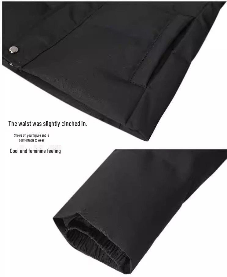 2026 Women's Slimming Hooded Cotton Jacket with Fur Collar - Winter Fit, Thickened, Petite Outerwear