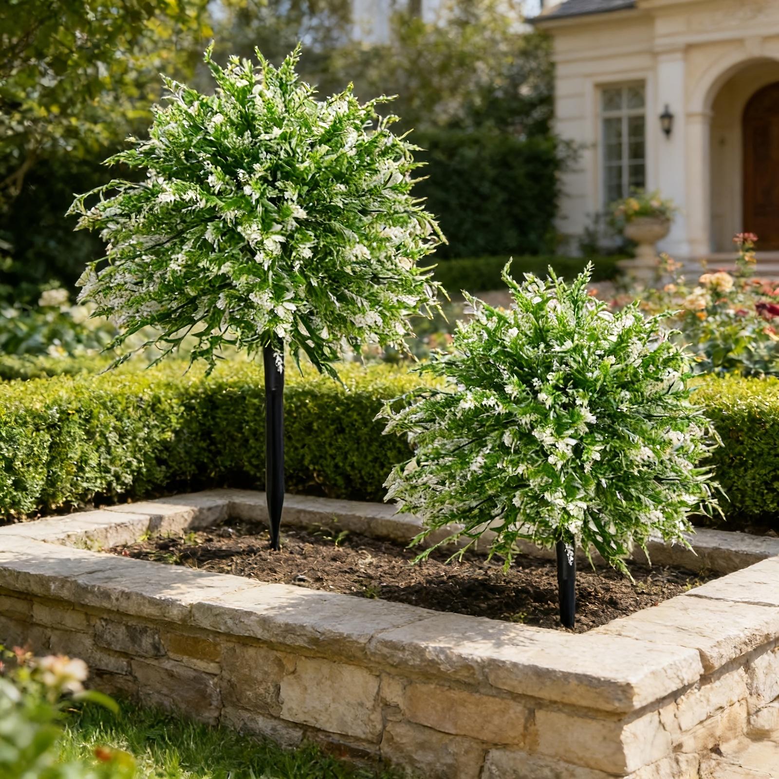 1 шт. Искусственные лавандовые деревья | Подходит для крыльца, помещений, One Size зелёный