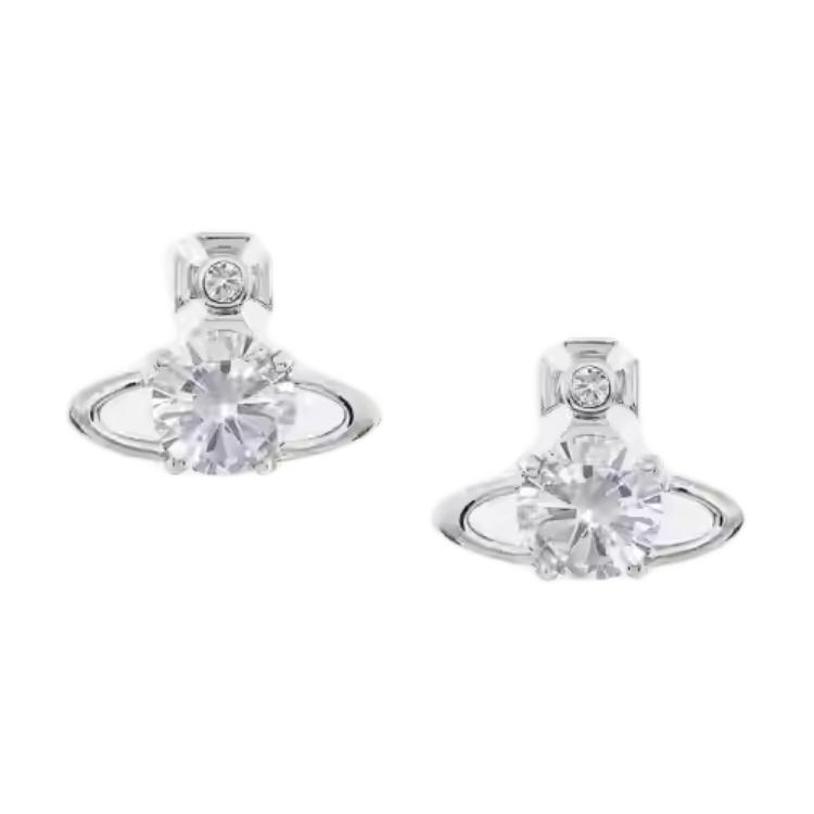 

Vivienne Westwood Exquisite Minimalist Design Earrings Women earrings Silver 62010070 Basic Packaging-Dust Bag+Box