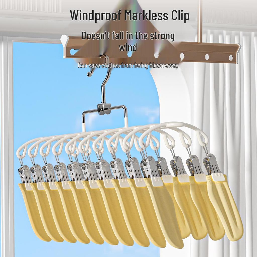 Cintre multi-clips pour nouveau-né: Idéal pour sécher les chaussettes, les bavoirs, les chapeaux et le rangement de la garde-robe
