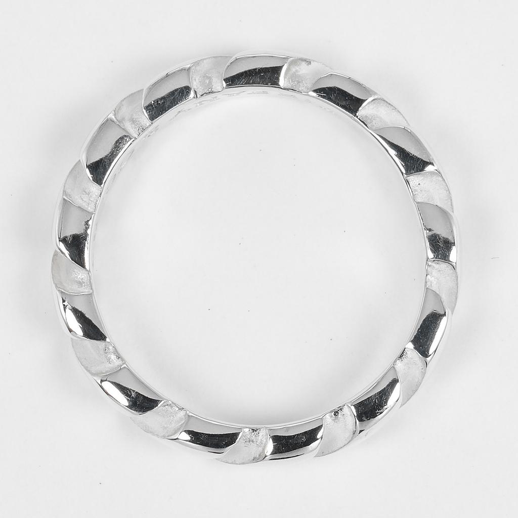 TIFFANY&Co. Twist vintage Ring Silver925 #5.4(US Size) 3.1g Women Used