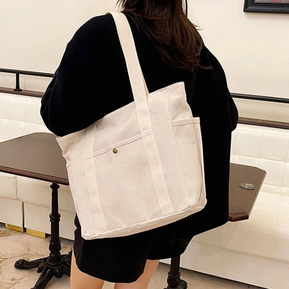 Casual Mommy Handbag Large Capacity Cloth Shoulder Bag All-match Canvas Tote Bag  Students