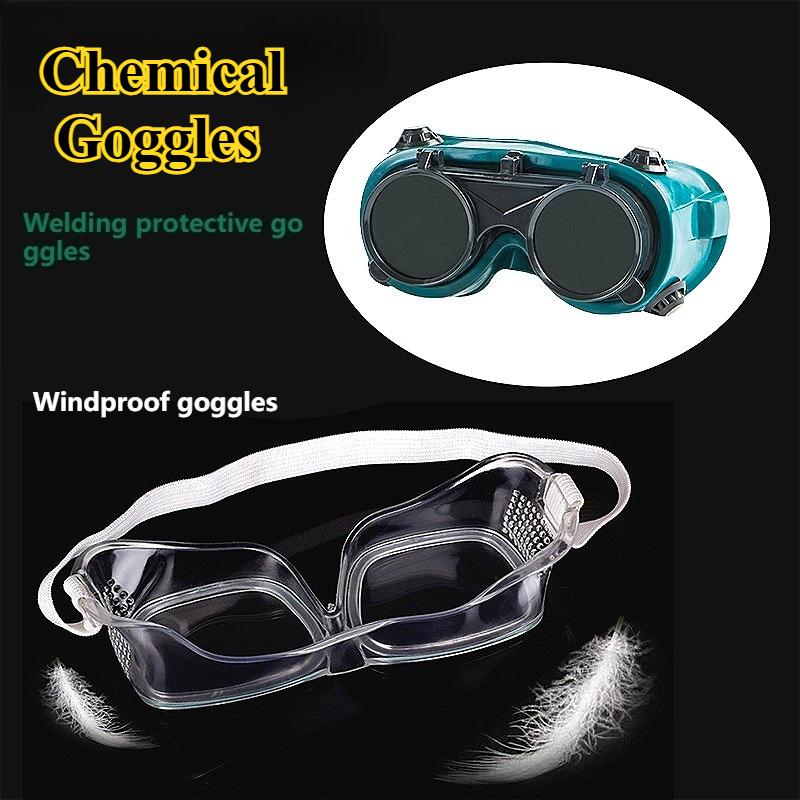 Okulary ochronne Gogle chemiczne Okulary ochronne spawalnicze antyodblaskowe Przenośne gogle spawalnicze Akcesoria ochronne