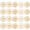 SAFIGLE Unfinished Set of Natural Wood DIY Spinning Wooden Playful Developing Perfect for and More Tops, 20, Hand-Crank Tops, Colorable, Crafts, Play,