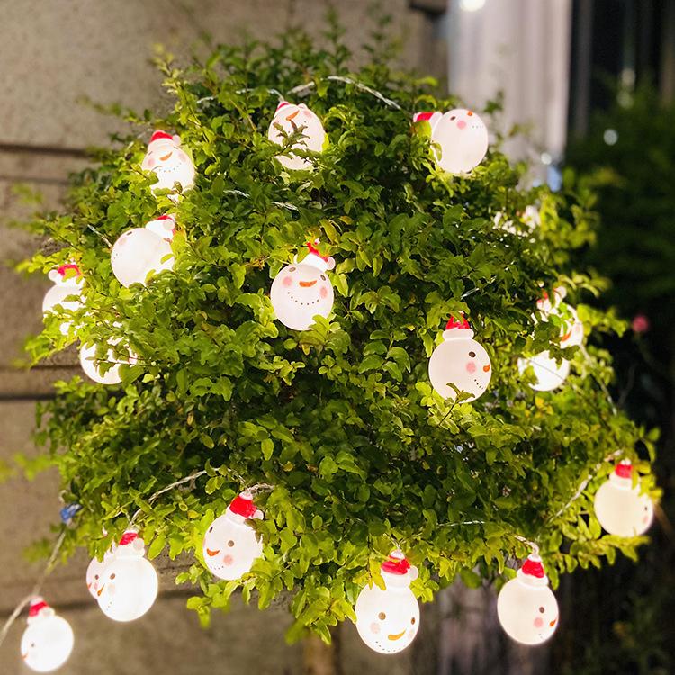 3M Vánoční dekorační světla Sněhulák Vločka Santa Claus Světelný řetěz Vánoční stromek Dekorační potřeby Lampion Přívěsek
