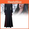 Wednesday Addams Cosplay Costume For Halloween Stage Performance With Elastane For Adults