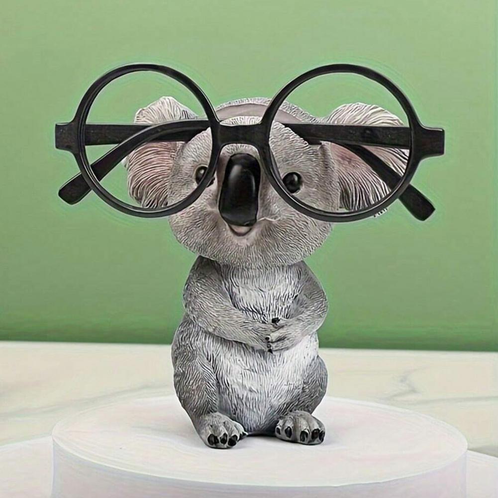 Koala Eyeglass Holder Desktop Glasses Organizer Resin Koala Glasses Holder Display Stand for Sunglasses Eyewear Cute Figurine