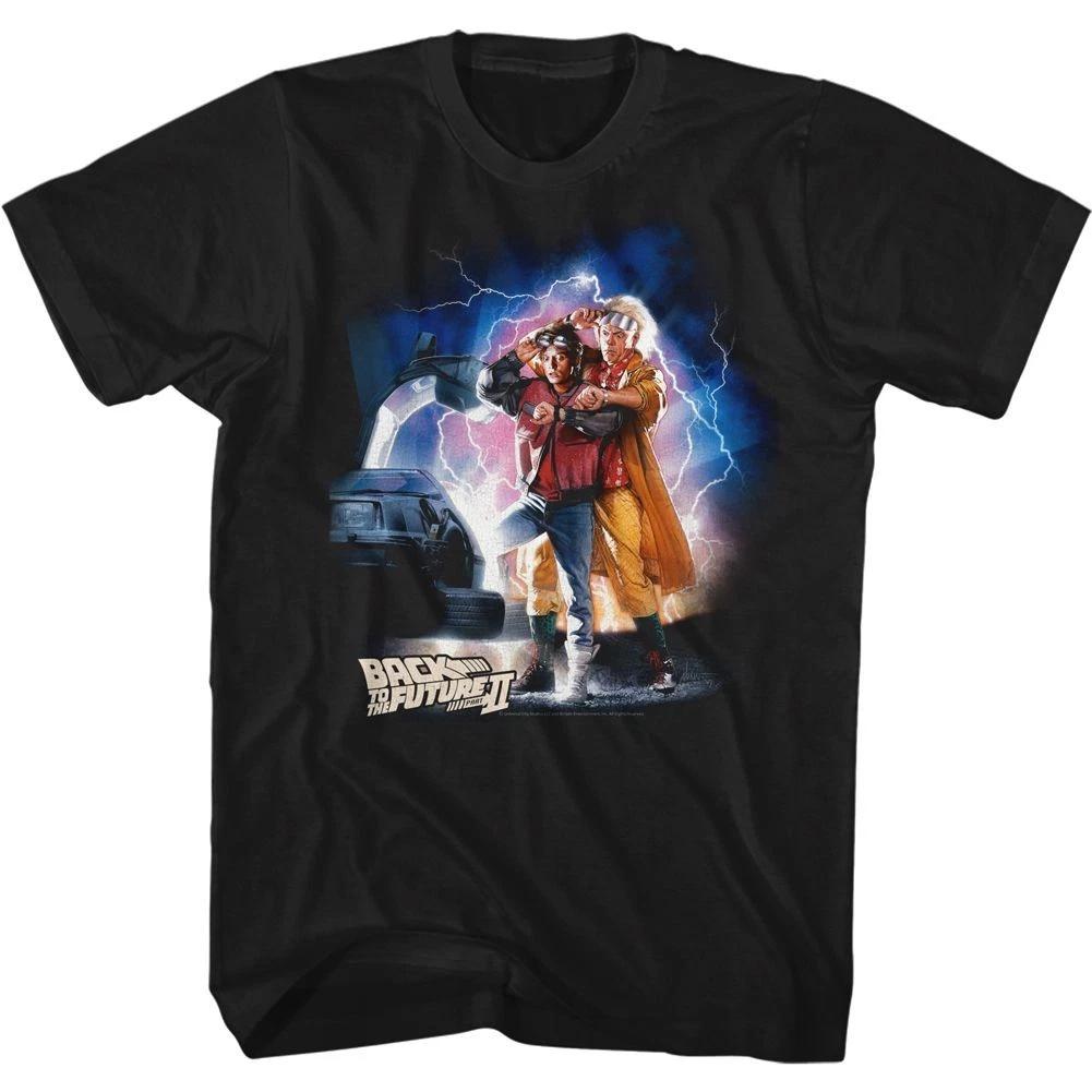 Back To The Future - Mcfly Doc Car Lightning - Short Sleeve -  - Children s T-shirt 130