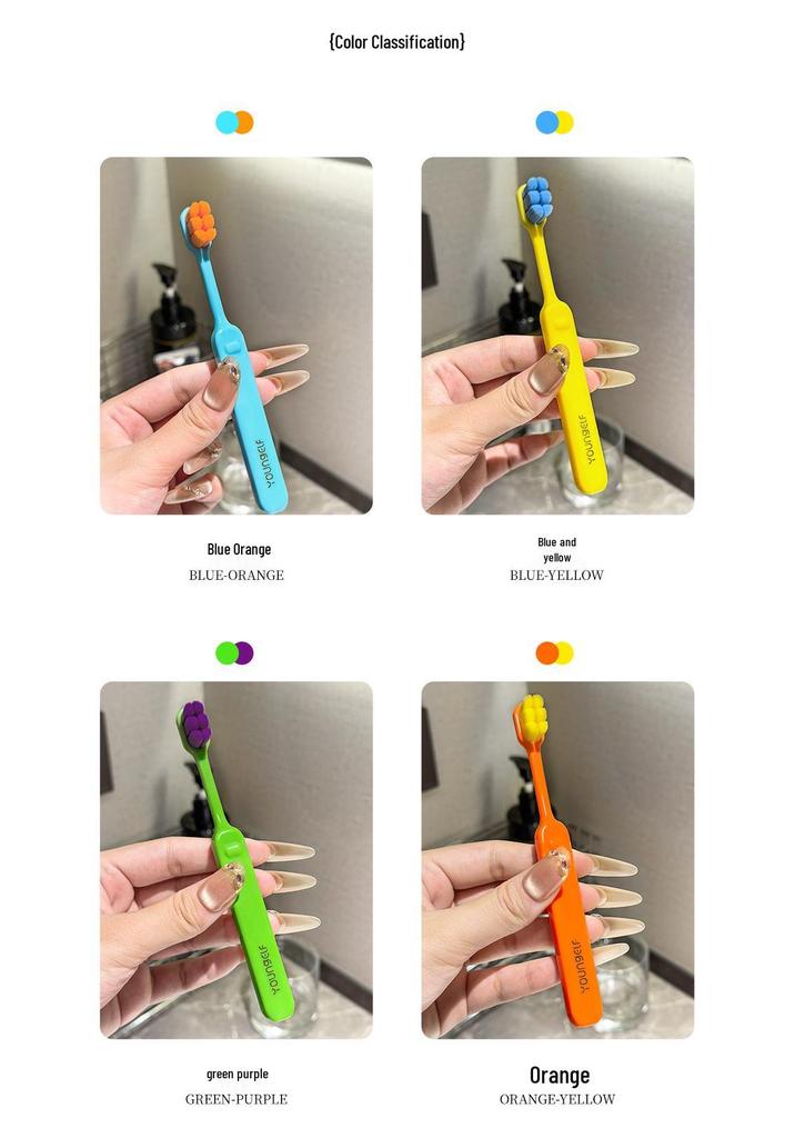 Yang Jingling Kids' Soft Bristle Toothbrush for Ages 1-12 - Gum Protection & Age-Specific Dental Care