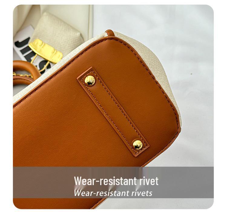 2025 Damen Color-Block Denim-Tragetasche und Kelly-Tasche zum Umhängen