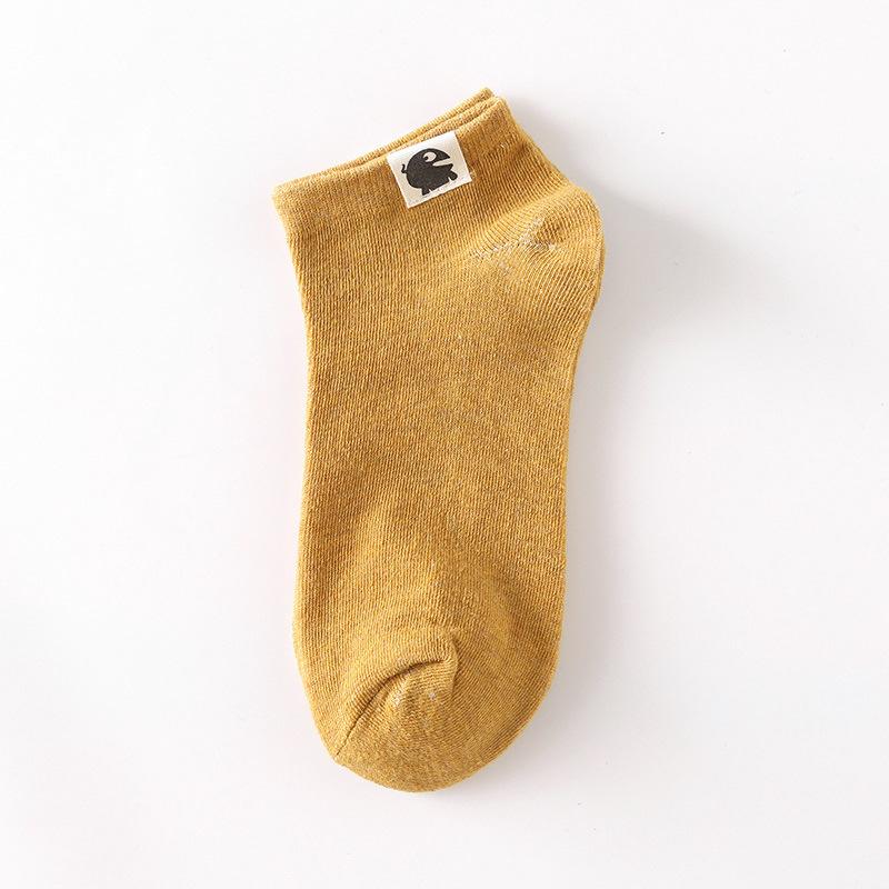 

Мужские весенне-летние новые хлопковые ретро носки-лодочки стандартного однотонного цвета с низкой посадкой и невидимым неглубоким вырезом 1 pair имбирный