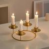 Decorative Candle Stands Iron Taper Candle Holders Candelabra Retro Candlestick Holders for Wedding,Table Centerpieces