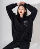 Peulleipi [M] [F] Picture Logo Sweatshirt Sw01-Black