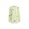 Sweatshirts Women's Yellow Crew Neck Moderate Regular (Unisex) Sweatshirts H38832