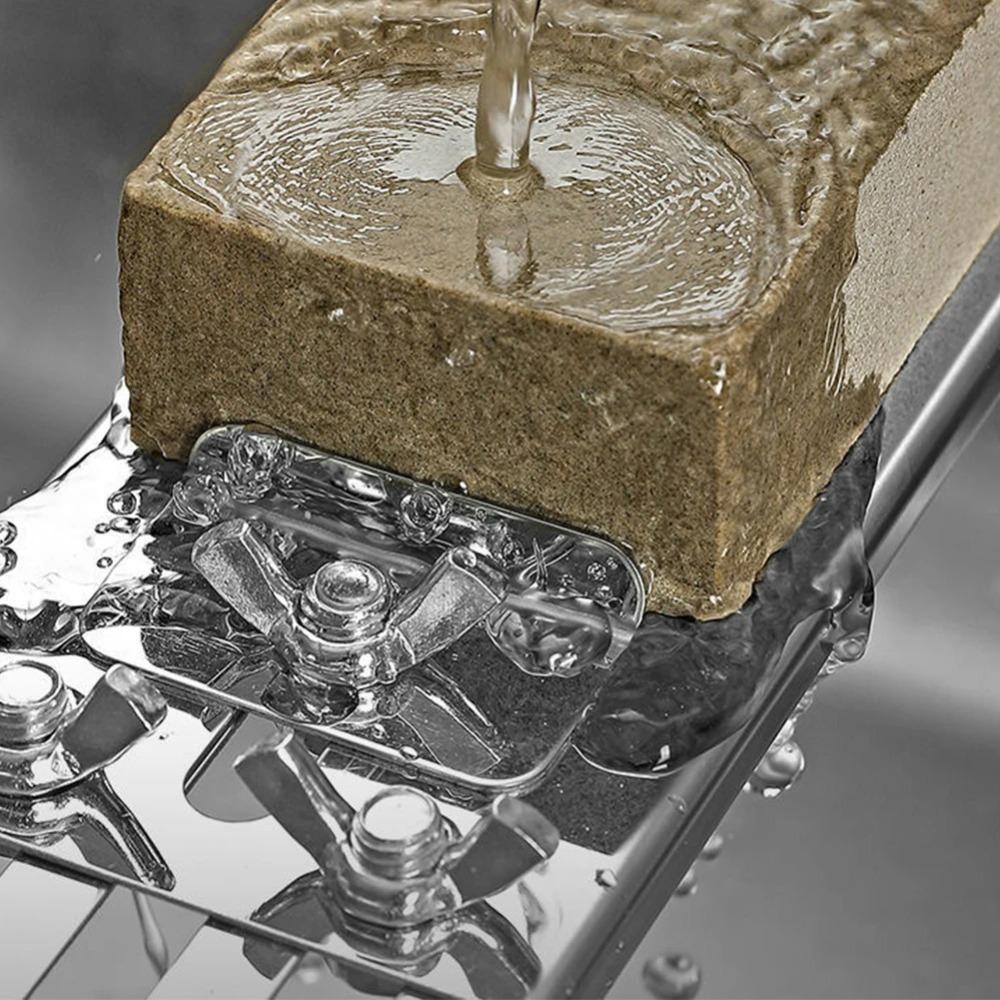 Nerezový protiskluzový držák ostřiče nožů, nástroj, zatahovací základna brousku, nastavitelný, domácí potřeby, kuchyňské pomůcky