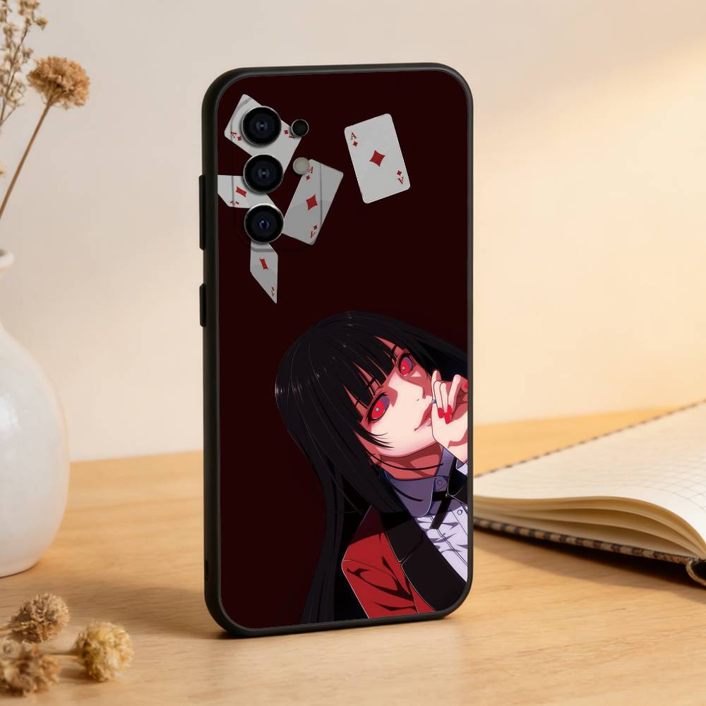 

Kakegurui Yumeko Jabami Phone Case Black Silicone Soft For Samsung S25,S24,S21,S22,S23,S30,Ultra,S20,Plus,Fe,Lite Samsung S23plus5G