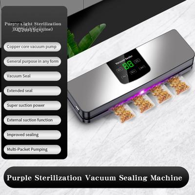 UV Sterilizasyonlu Vakumlu Paketleme Makinesi Dijital Ekran Güçlü Emiş Gücü Su Geçirmez Tam Otomatik Gıda Paketleme Makinesi