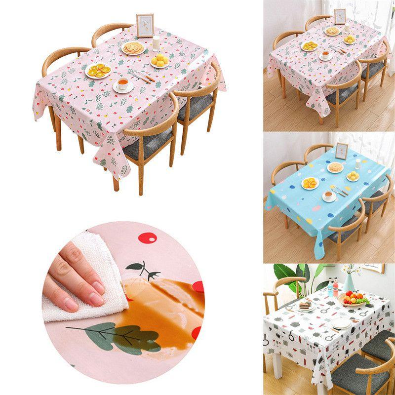 Cute Cartoon Peva Tablecloth With Oilproof And Waterproof Features For Easy Cleaning