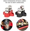 DaierTek 5/16" Terminal Block Studs M8 48V Junction Block Bus Bar Insulated Dual Power Distribution Stud Positive Negative RV