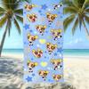 Cartoon Flying Little Policewoman Microfiber Beach Towel Quick-Drying Water-Absorbing Children'S Swimming Bath Towel Travel Portable Large Ruler