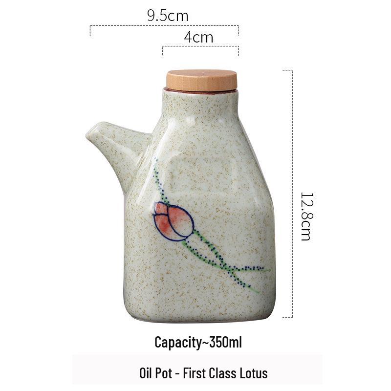 Ceramic Oil and Seasoning Bottle for Noodle Shops