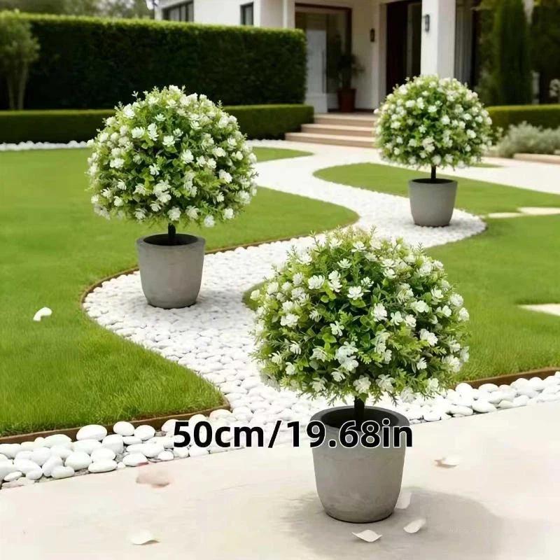 Artificial Flower,Artificial Petunias With Ground Stake, 18" Outdoor Faux Flowers For Garden, Yard, Planter And Porch