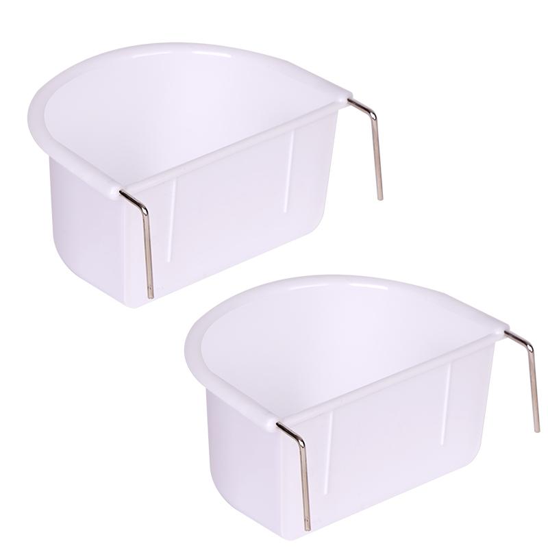 4pcs Bird Food Feeding Cup Bird Cage Hanging Feeder Bowl for Budgie Parrot Parakeets Lovebirds Birds Cage Accessories