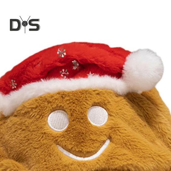 Julhatt Tecknad Älg Snögubbe Dekor Öronrörlig huvudbonad Tjock plysch Vinterhatt Semesterpresent Huvudbonader Festival Kostym rekvisita