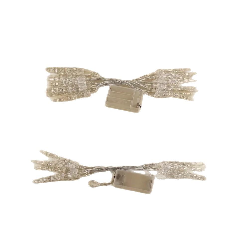 LED Battery-Powered Icicle String Lights - Waterproof, Decorative, Multicolored for Outdoor Camping Atmosphere