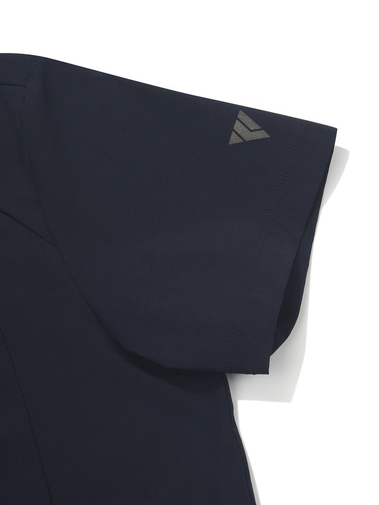 K2 Ktr Airdive Woven Short Sleeve Round Neck T-Shirt W_Midnight Navy