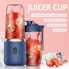 Bottiglia frullatore elettrico portatile 6 lame Frullatore multifunzione per succhi Succo fresco Smoothie Ghiaccio tritato Tazza Macchina spremiagrumi professionale per alimenti