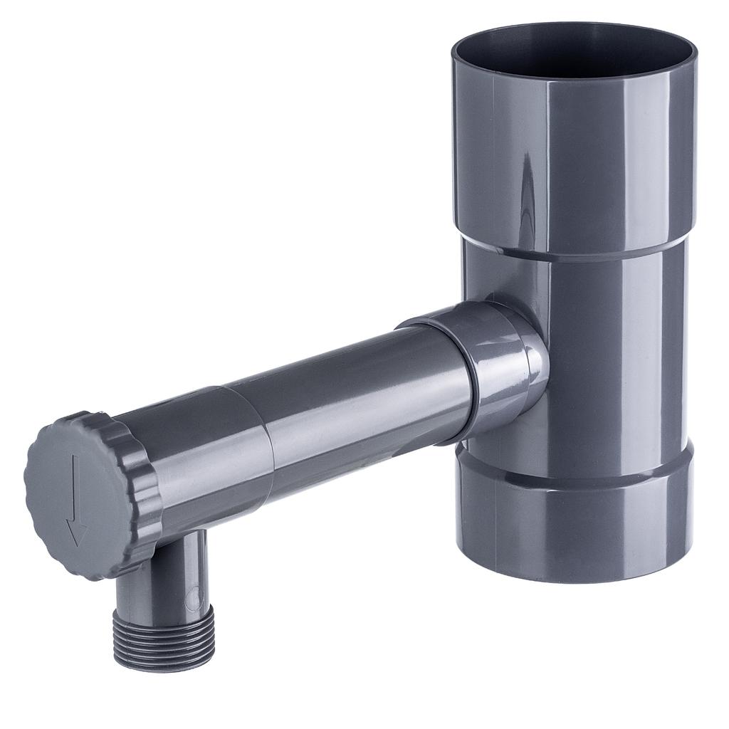 KADAX Rainwater Collector With Valve Gray