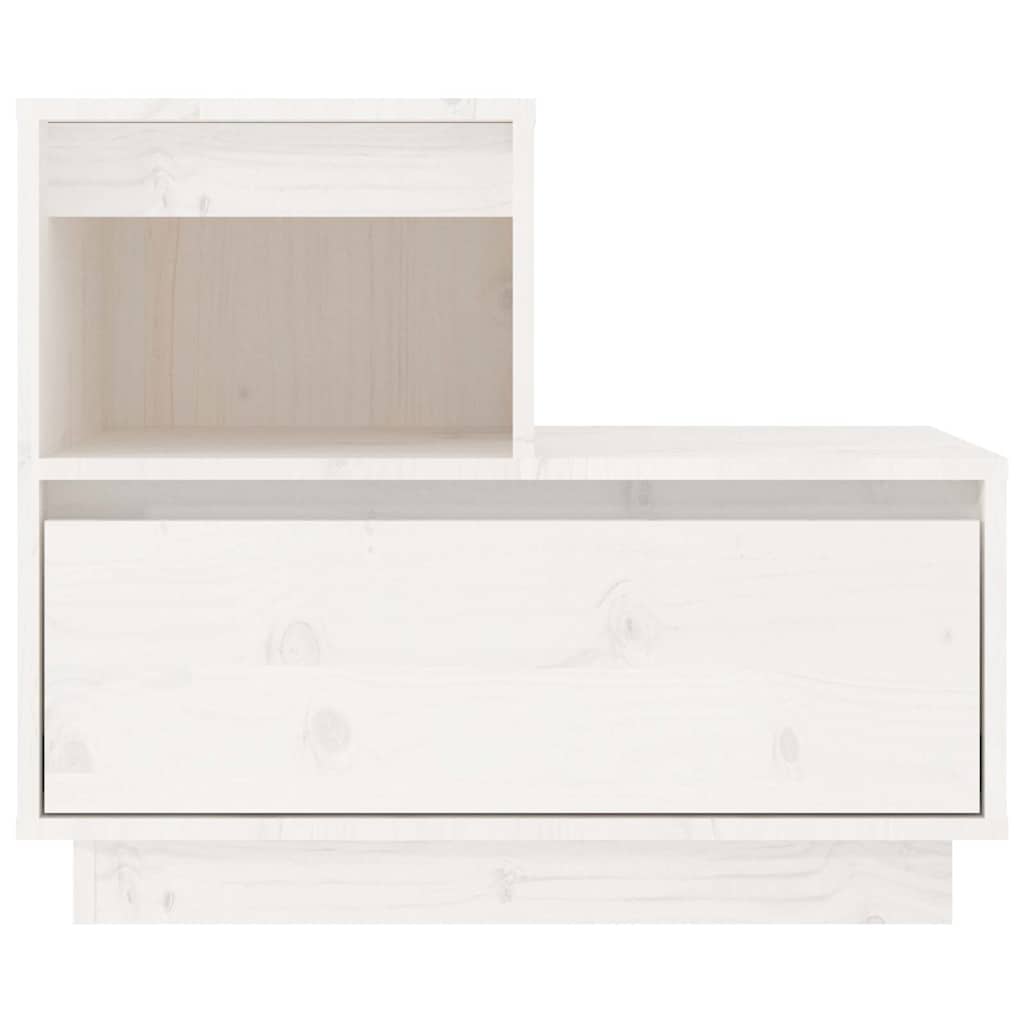 Nightstands 2 pcs White 60x34x51 cm Solid Pine Wood