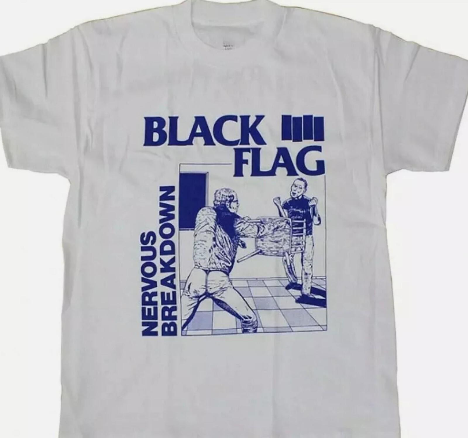 Black Flag T-Shirt Nervous Breakdown Punk Band Tee XXXL