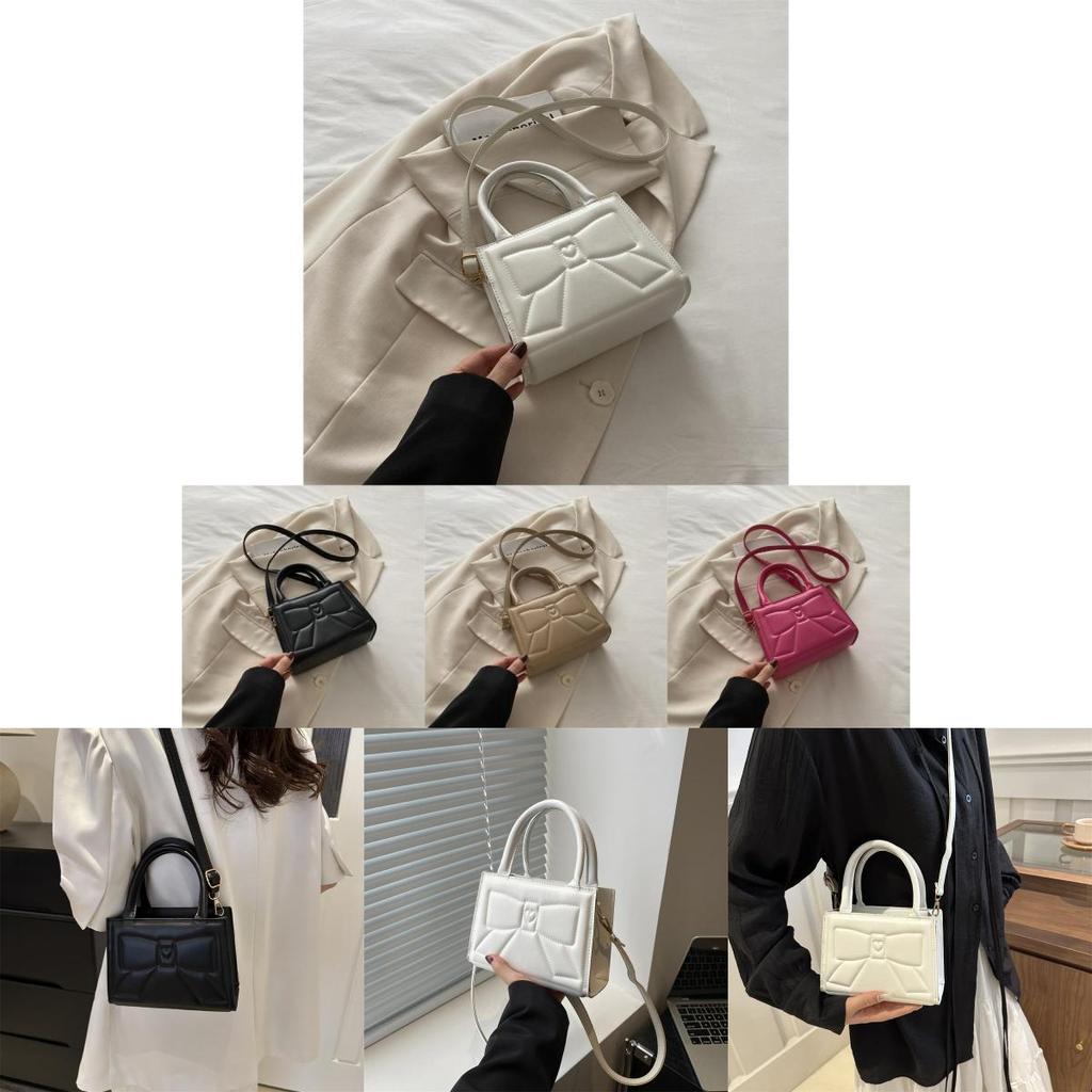 Stylish Pu Leather Small Square Bag Trendy Crossbody Bag For Women 2024 Summer Fashion