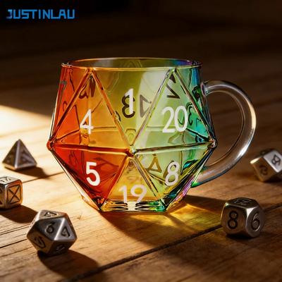 Bemalte Buchtasse Kreativer Trinkbecher aus hohem Borosilikatglas mit Henkel Buch Tasse Bierkrug Kaffeetasse Frühstückstasse