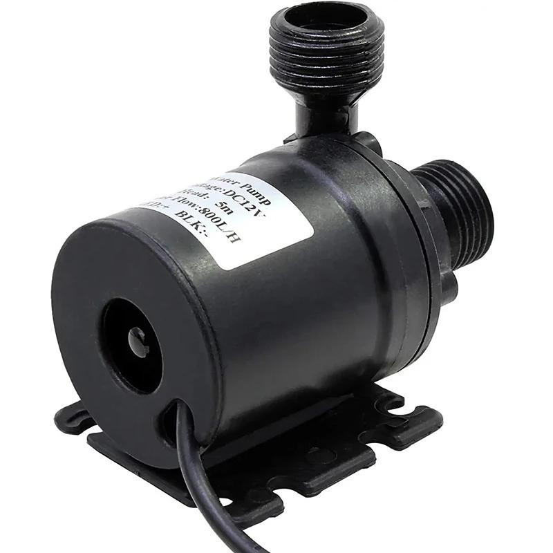 Ultra cicha DC 12V Home 800L/H przenośny bezszczotkowy silnik zatapialna pompa wodna 5M do układu chłodzenia fontanny grzejnik przenośny