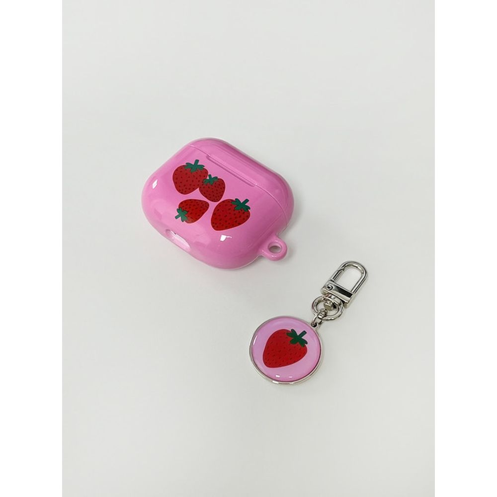 Wszystkoto samo studio brelok epoksydowy truskawka (różowy)