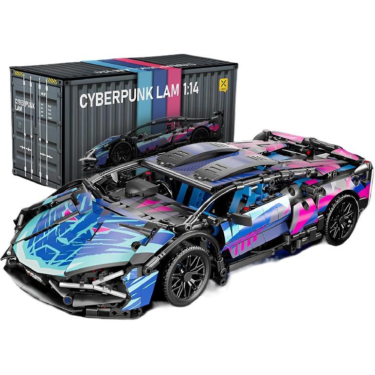 Sport Race Car Building Block Sets for Adults,1:14 Racing Supercar Toys Kits Collectible MOC Model Construction Birthday for Boys Teens Age 8-12