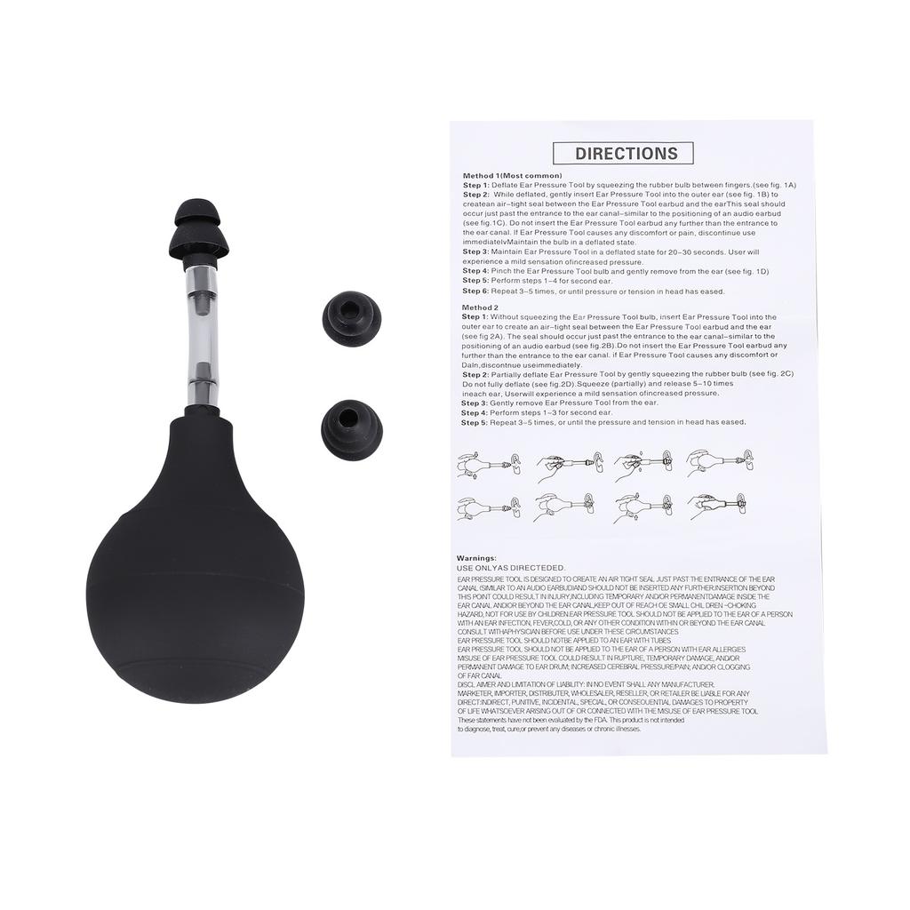 Silicone Ear Pressure Regulator, Portable Ear Pressure Relief Tool, Ear Pressure Adjuster for Flights, Altitude