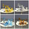 1/6 Scale Dollhouse Water Cup Champagne Glass Pretend Play Miniature Wine Glass Model Toys Scene Model Doll Kitchenware