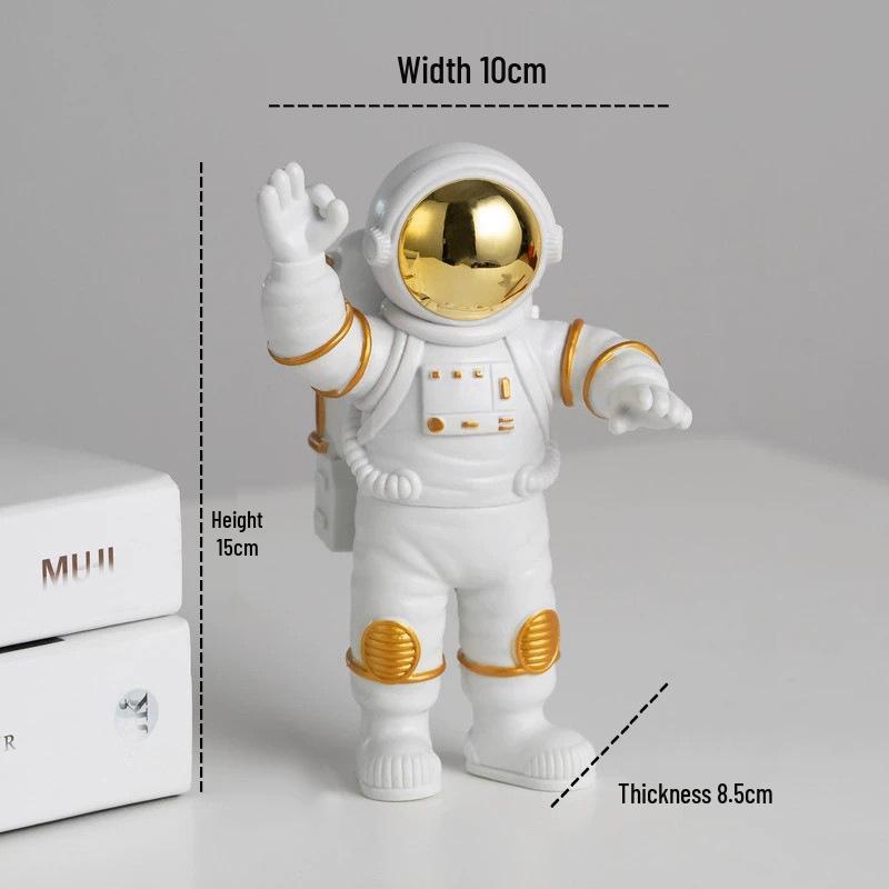 Kleiner Astronauten-Anhänger - Weltraummann-Dekoration für Wohnzimmer, Zuhause, Weinschrank oder als Einweihungsgeschenk