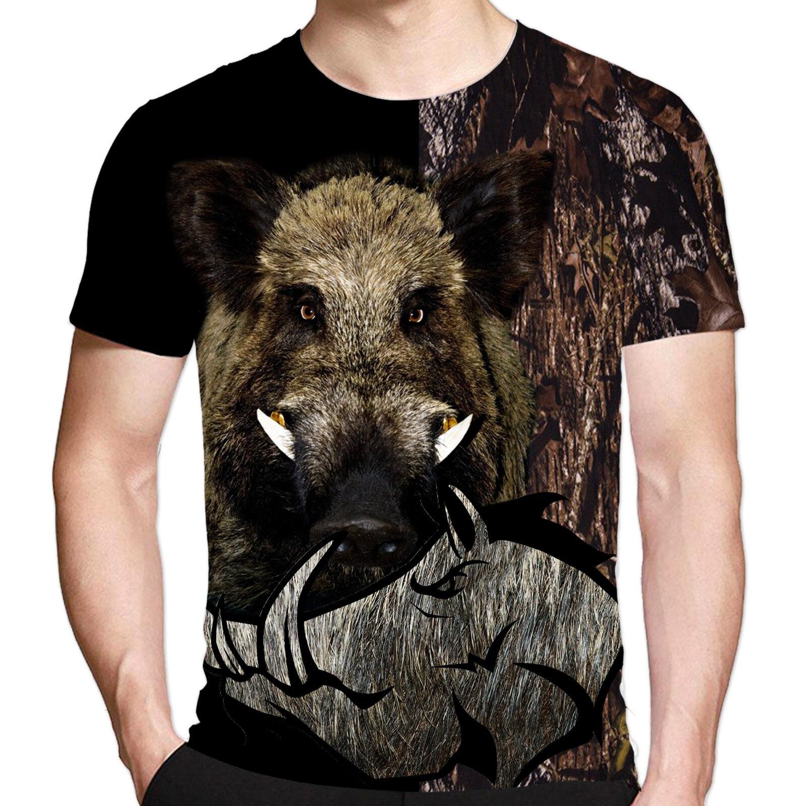 

Мужская/женская крутая футболка с 3D принтом животного, дикого кабана, забавные винтажные повседневные футболки с короткими рукавами